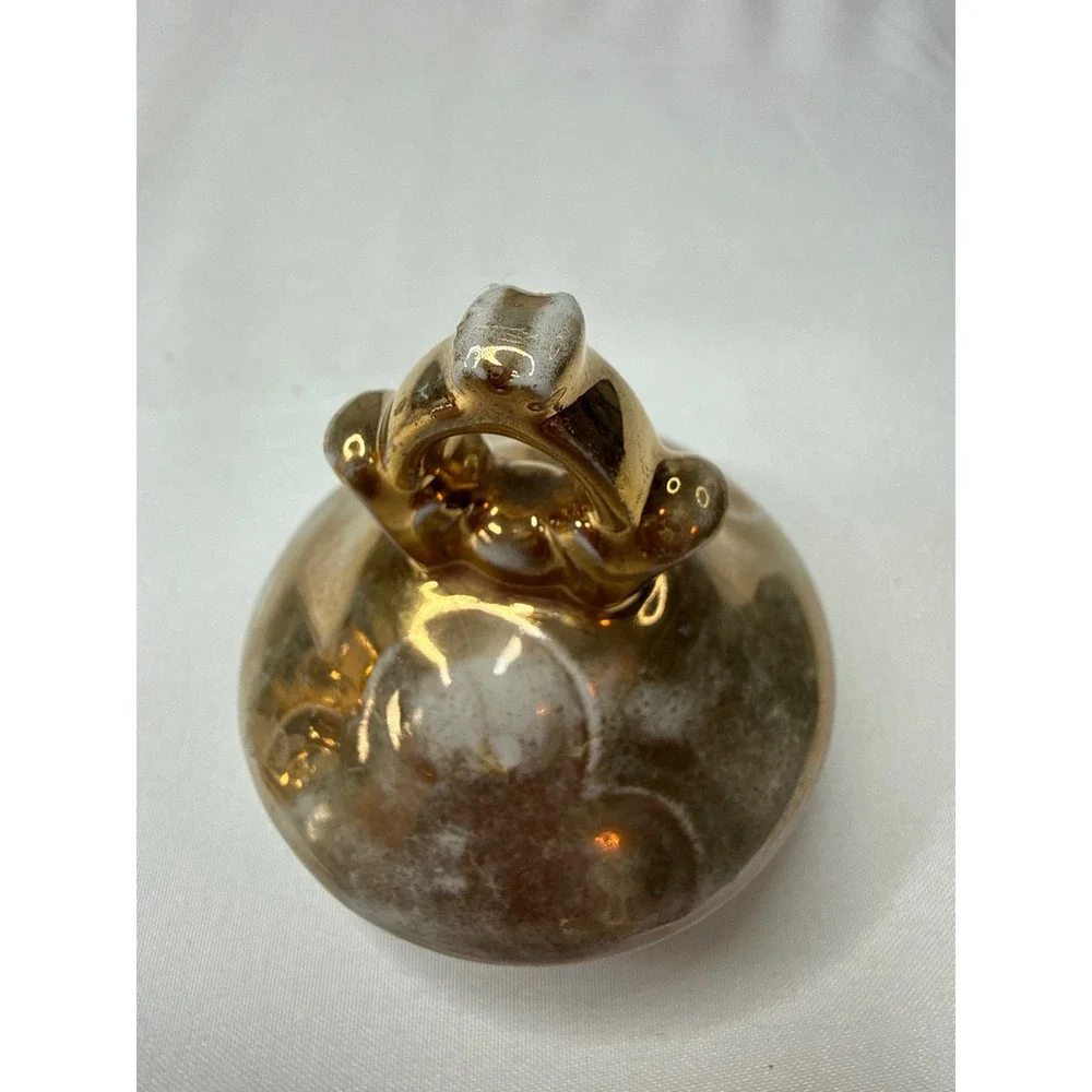 Vintage Bavaria Gold Encrusted Sugar Bowl with Lid Fragonard Courting Couple